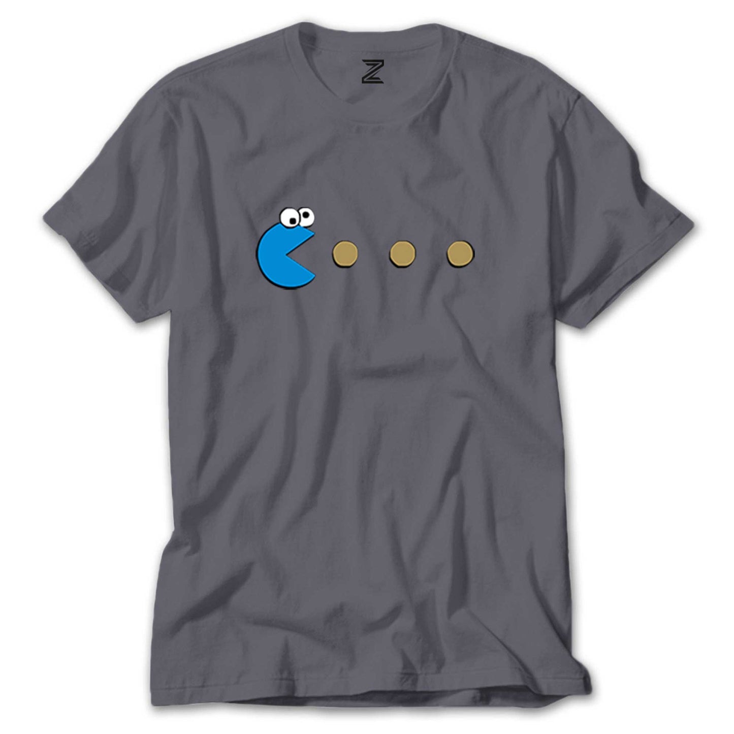 Pac Man Blue Renkli Tişört