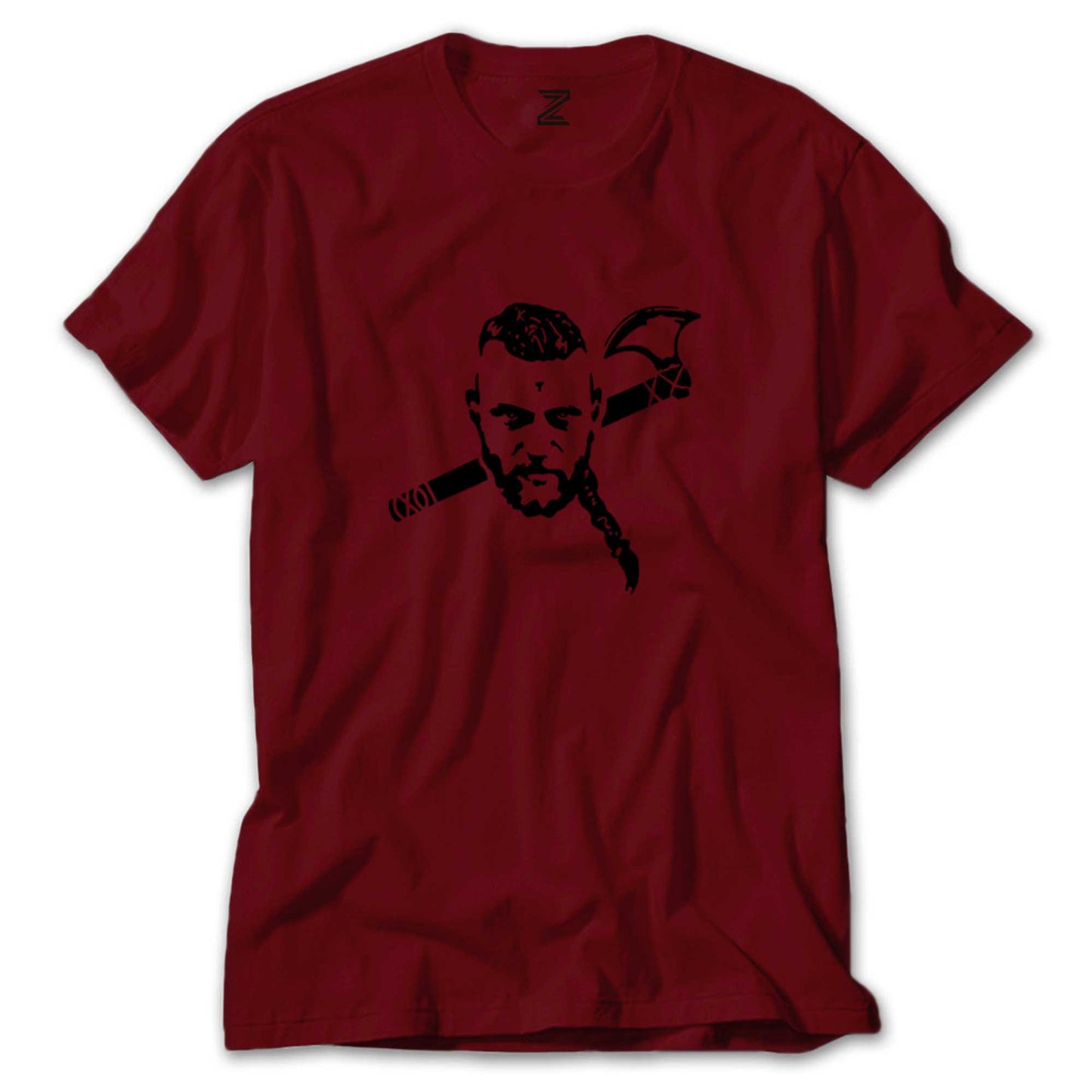 Vikings Ragnar Stencil Renkli Tişört