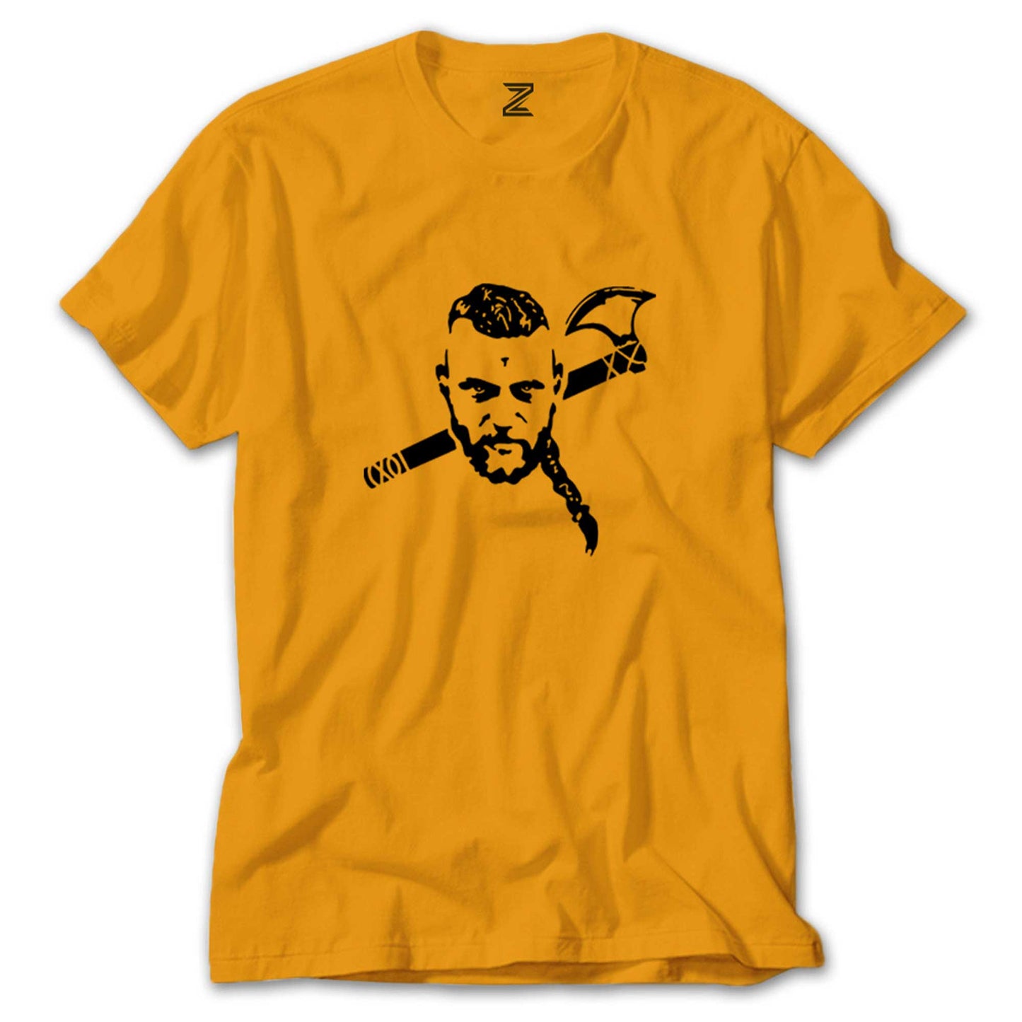 Vikings Ragnar Stencil Renkli Tişört
