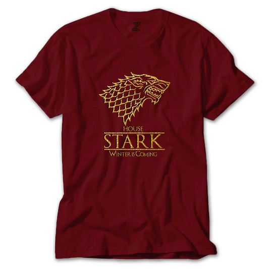 House Stark Winter is Coming Renkli Tişört