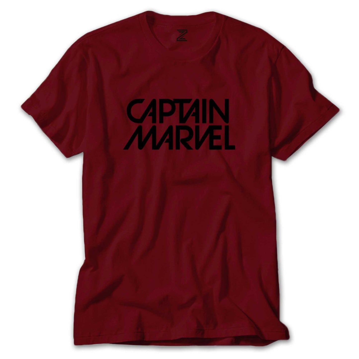 Captain Marvel Text Renkli Tişört