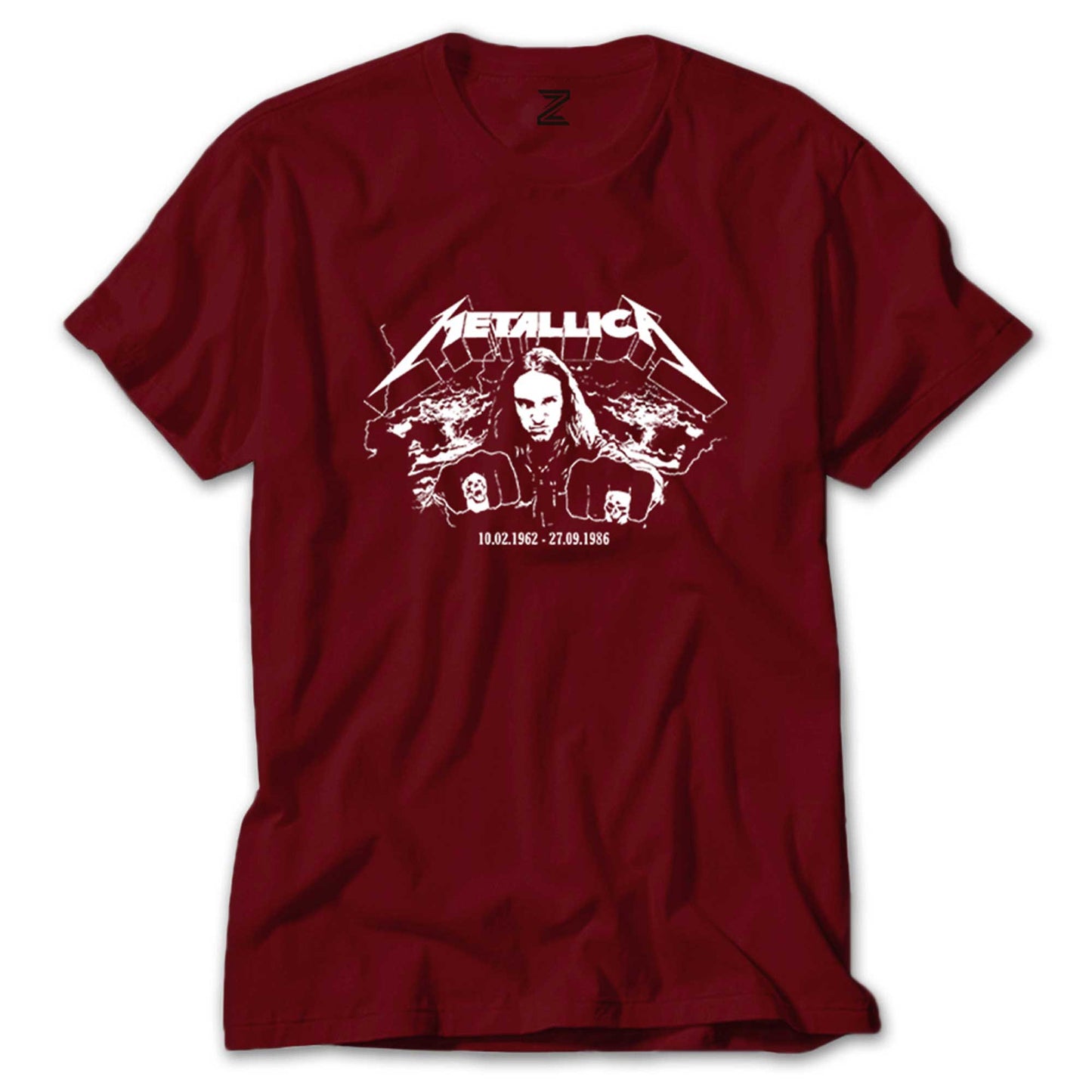 Cliff Burton Punch Renkli Tişört