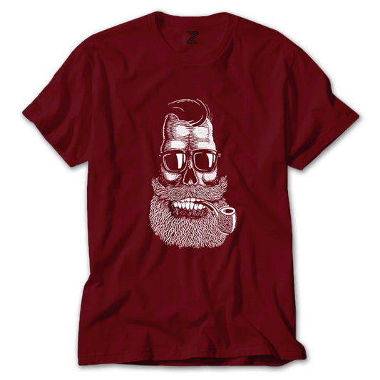 Sakallı Pipo Renkli Tişört