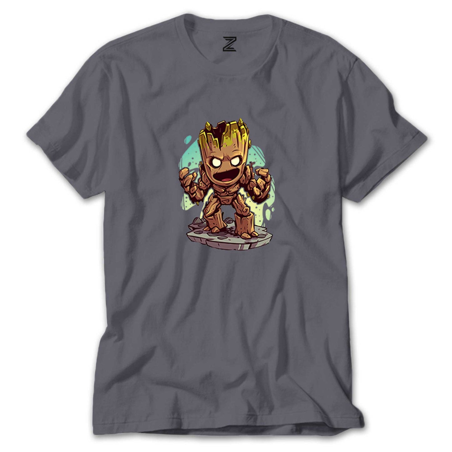 I'm Groot Angry Cartoon Renkli Tişört