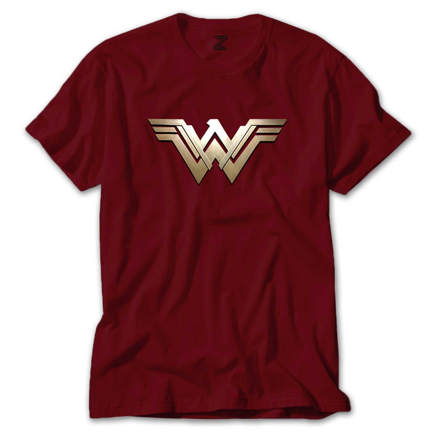 Wonder Woman Metal Logo Renkli Tişört