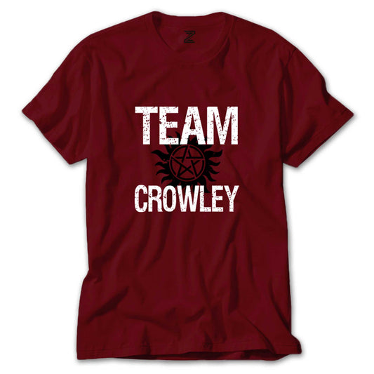 SuperNatural Team Crowley Renkli Tişört