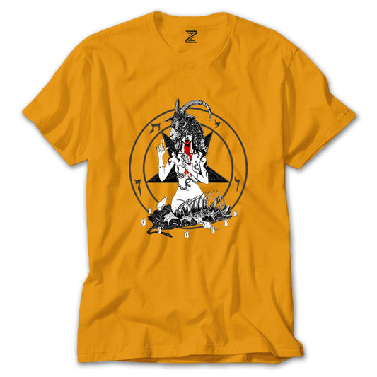 Baphomet Blood Renkli Tişört