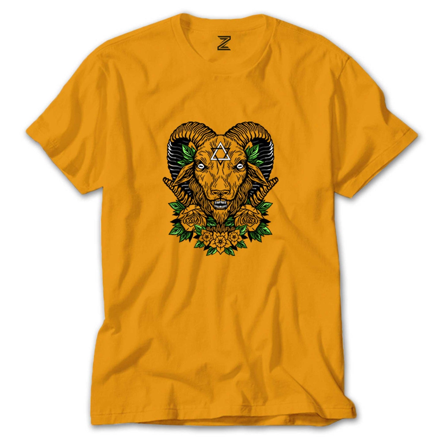 Baphomet Flowers Renkli Tişört