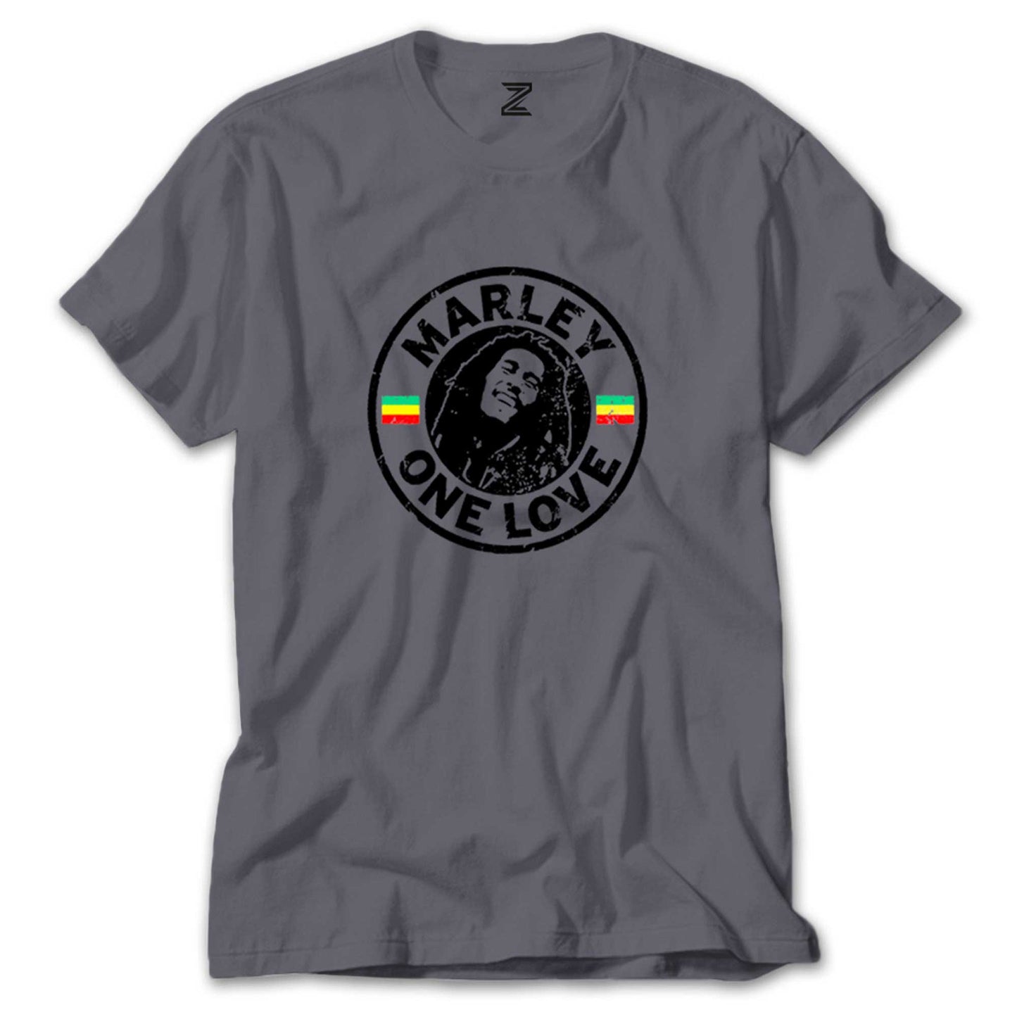 Bob Marley One Love Renkli Tişört