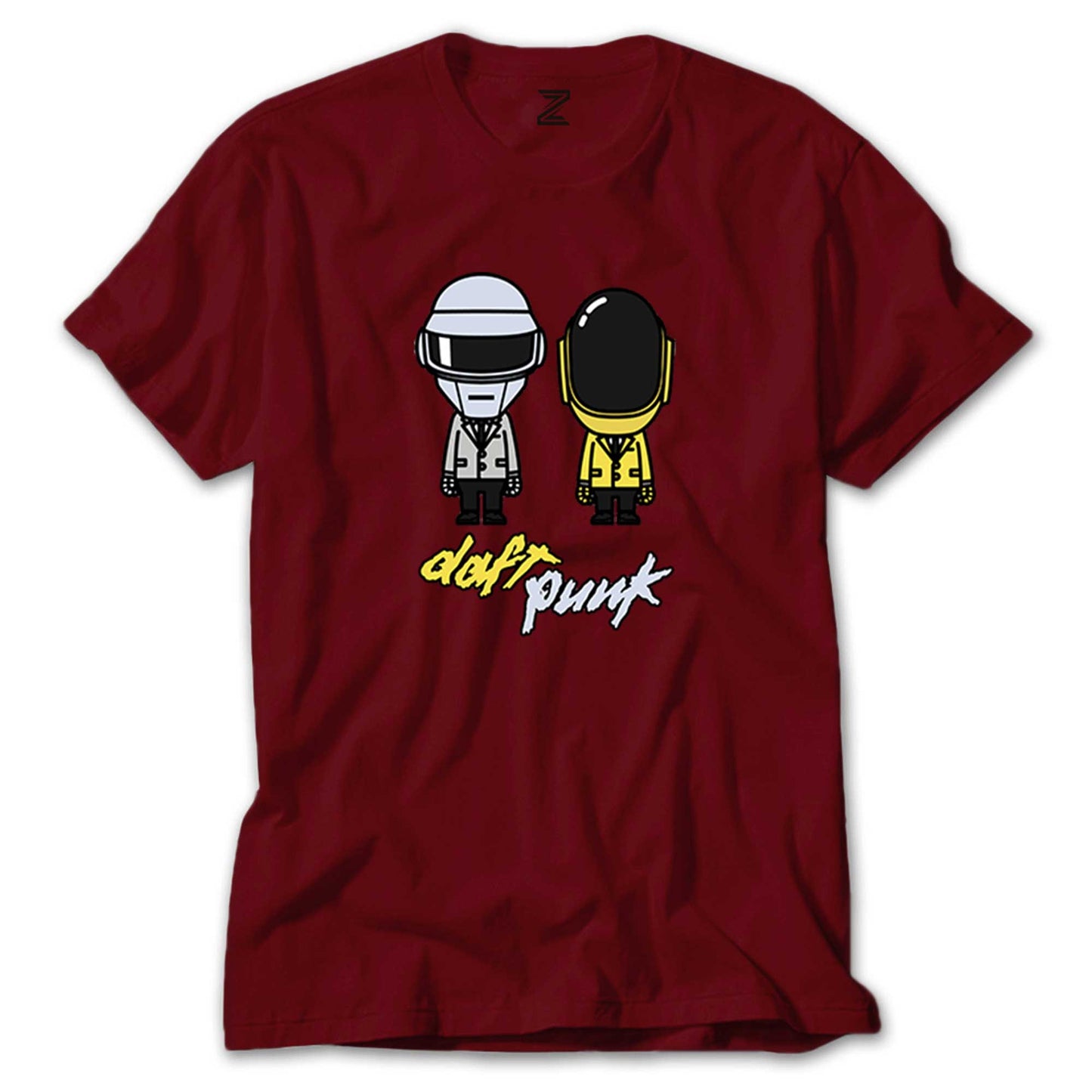 Daft Punk Cartoon Renkli Tişört