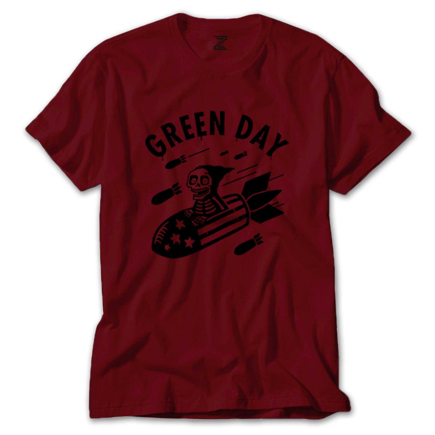 Green Day Skeleton Renkli Tişört