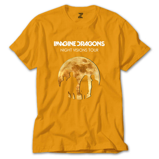 Imagine Dragons Moon Renkli Tişört