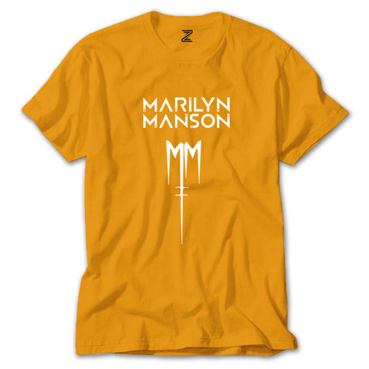 Marilyn Manson Logo Renkli Tişört