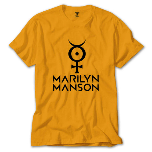 Marilyn Manson Logo 2 Renkli Tişört