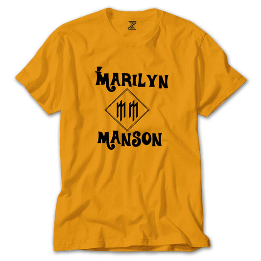 Marilyn Manson Text Renkli Tişört