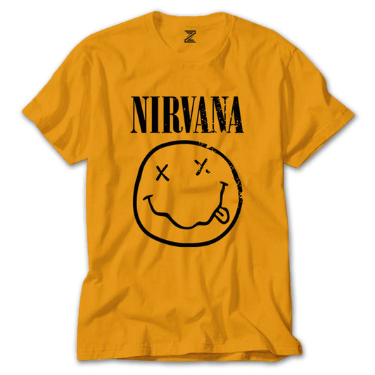 Nirvana Smiley Face Renkli Tişört
