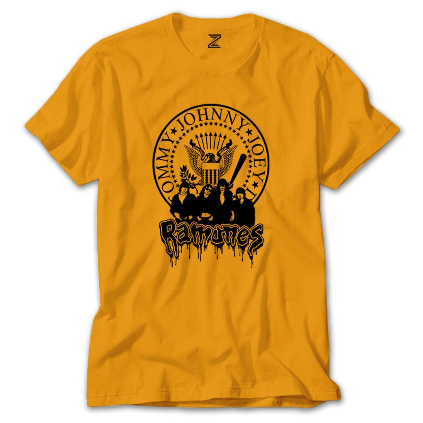 Ramones Text and Group Renkli Tişört