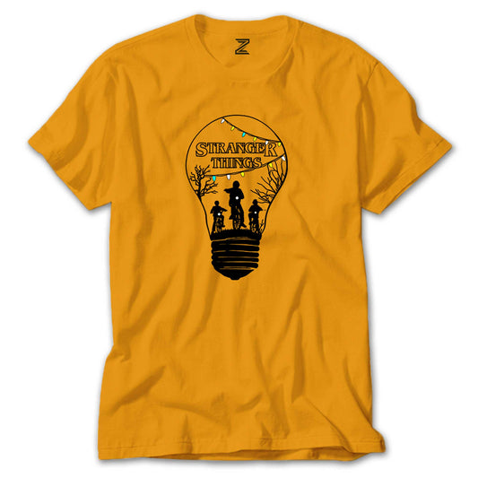 Stranger Things Lamp Renkli Tişört