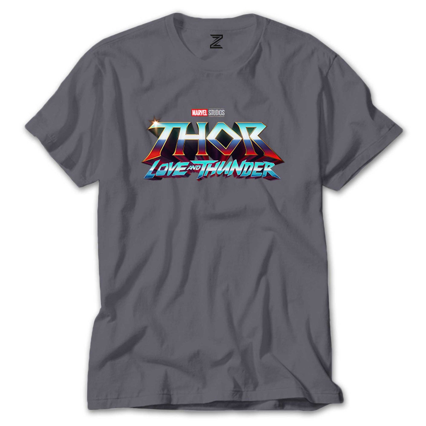 Thor Love And Thunder Logo Blue Renkli Tişört