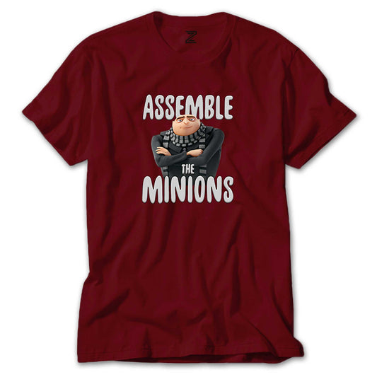 Minions Assemble The Minions Renkli Tişört
