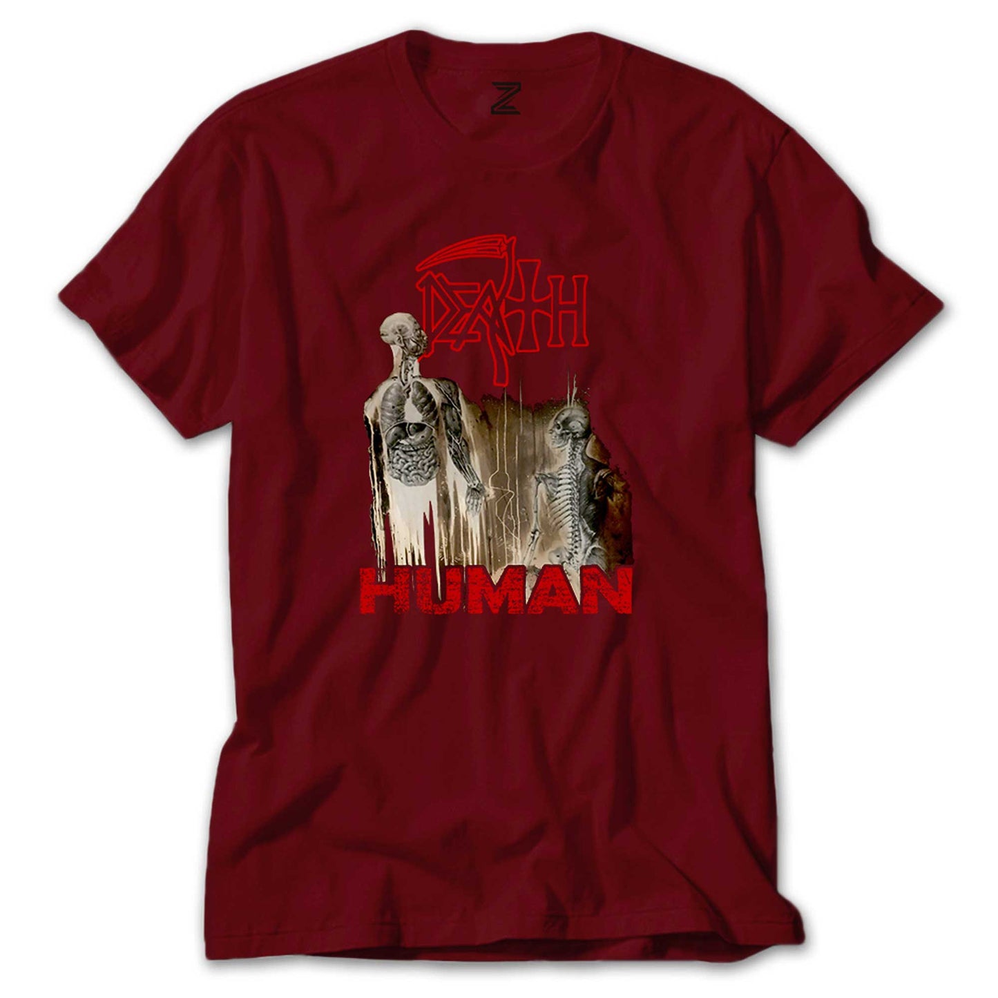 Death Human Renkli Tişört