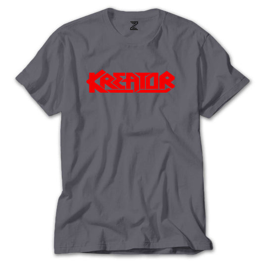 Kreator Logo Red Renkli Tişört