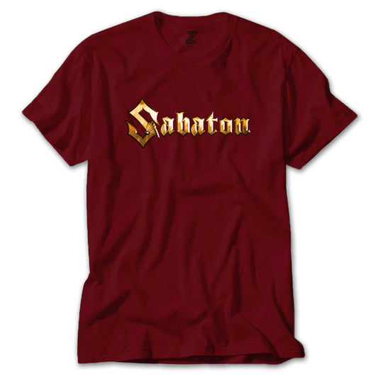 Sabaton Logo Gold Renkli Tişört