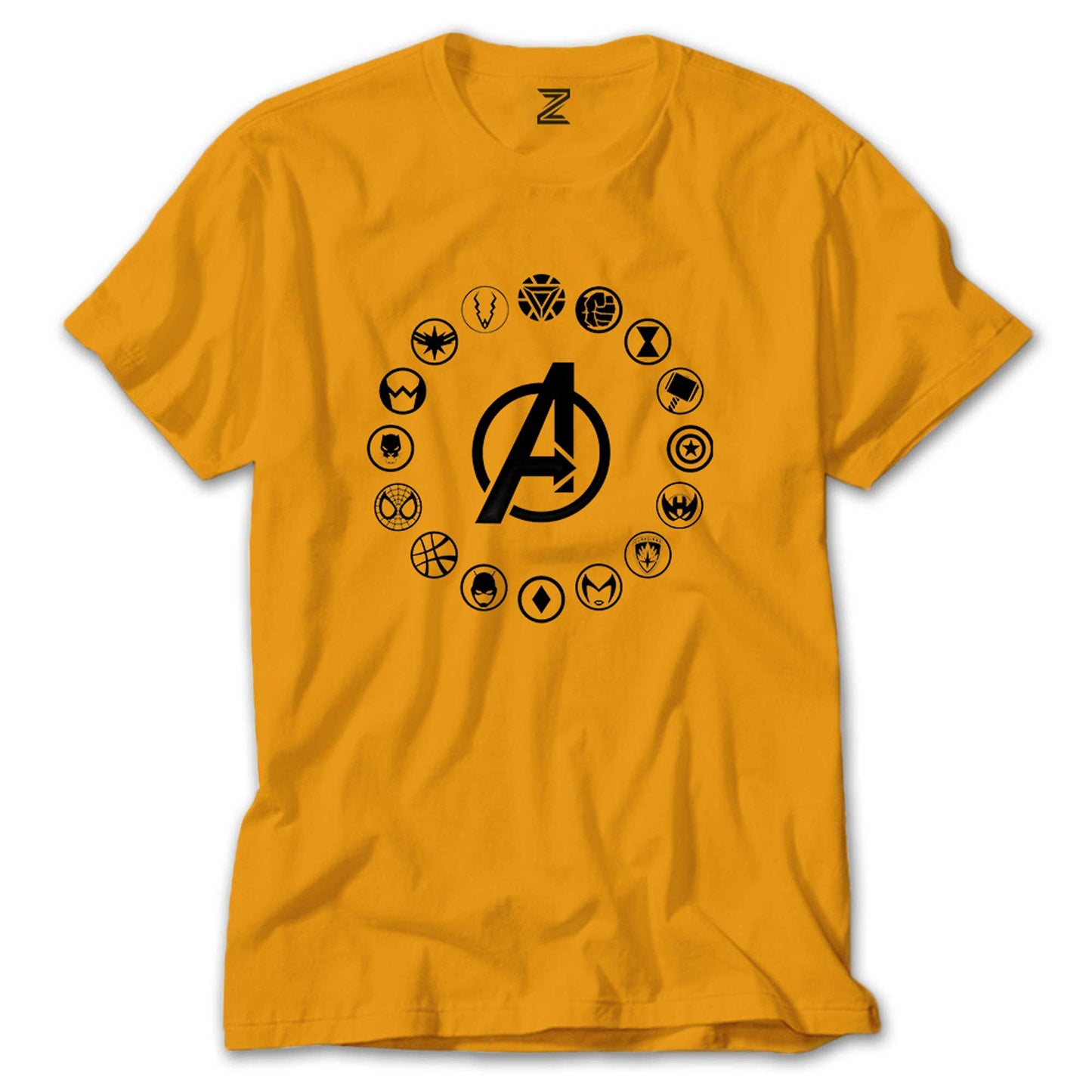 Avengers Heroes Logo Renkli Tişört