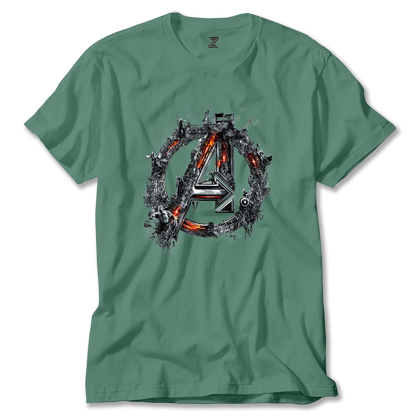 Avengers Logo 2 Renkli Tişört