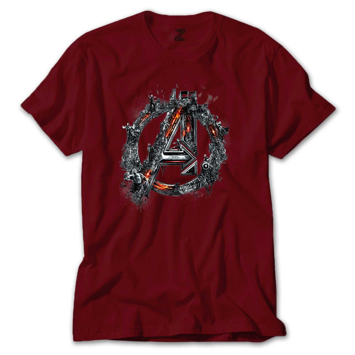 Avengers Logo 2 Renkli Tişört