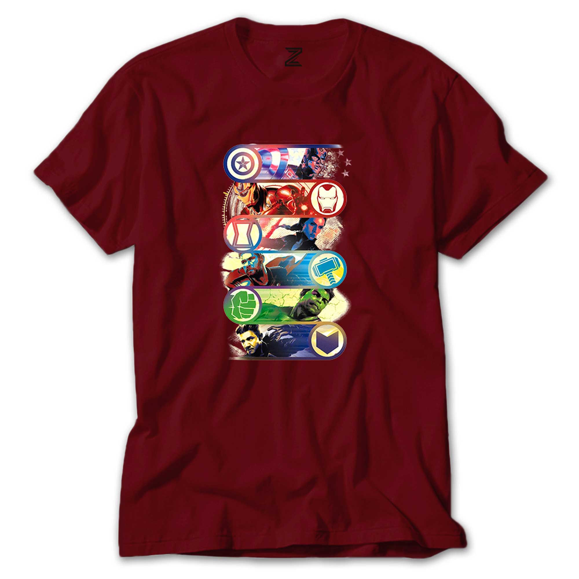 Marvel Heroes Renkli Tişört