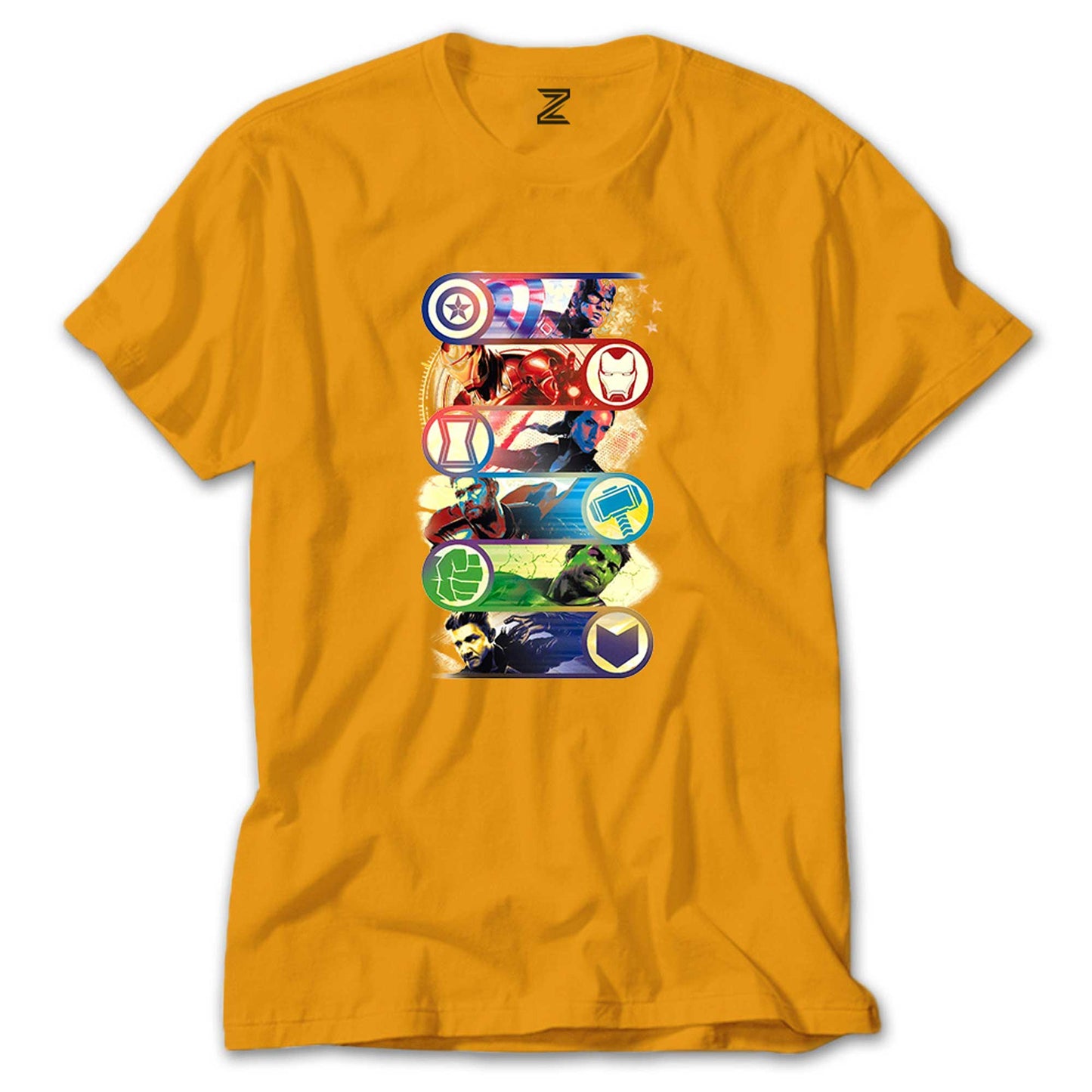 Marvel Heroes Renkli Tişört