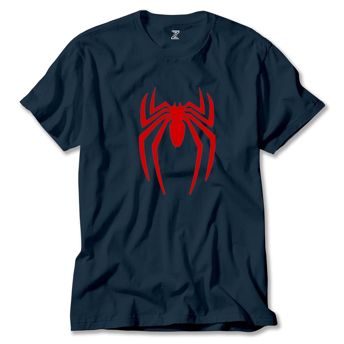 İndirimli Spiderman Logo Lacivert Tişört