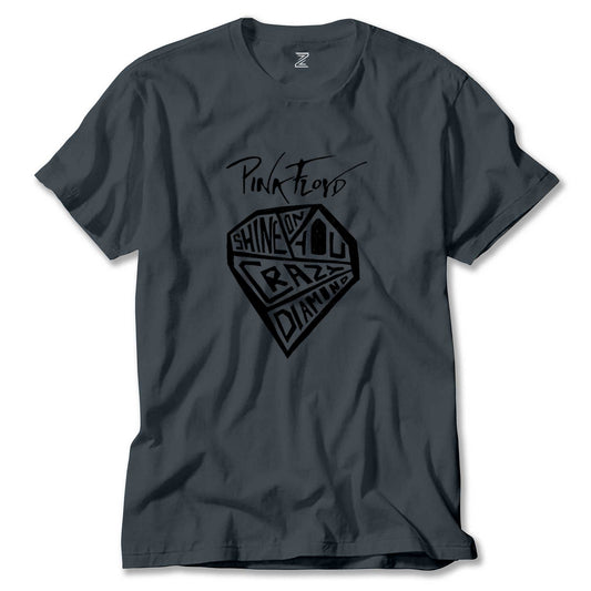 İndirimli Pink Floyd Crayz Diamond Füme Tişört