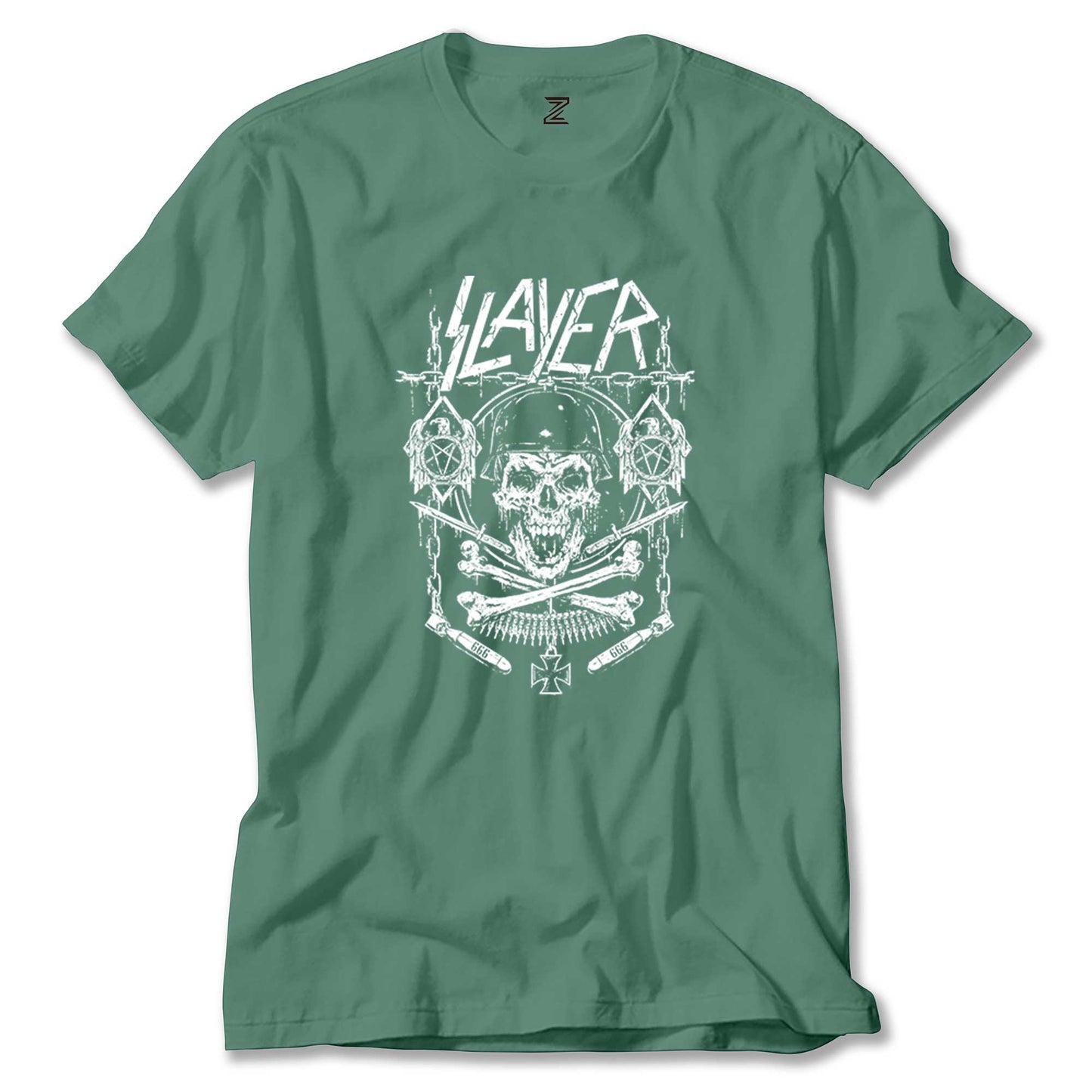 Slayer Gun and Chain Renkli Tişört