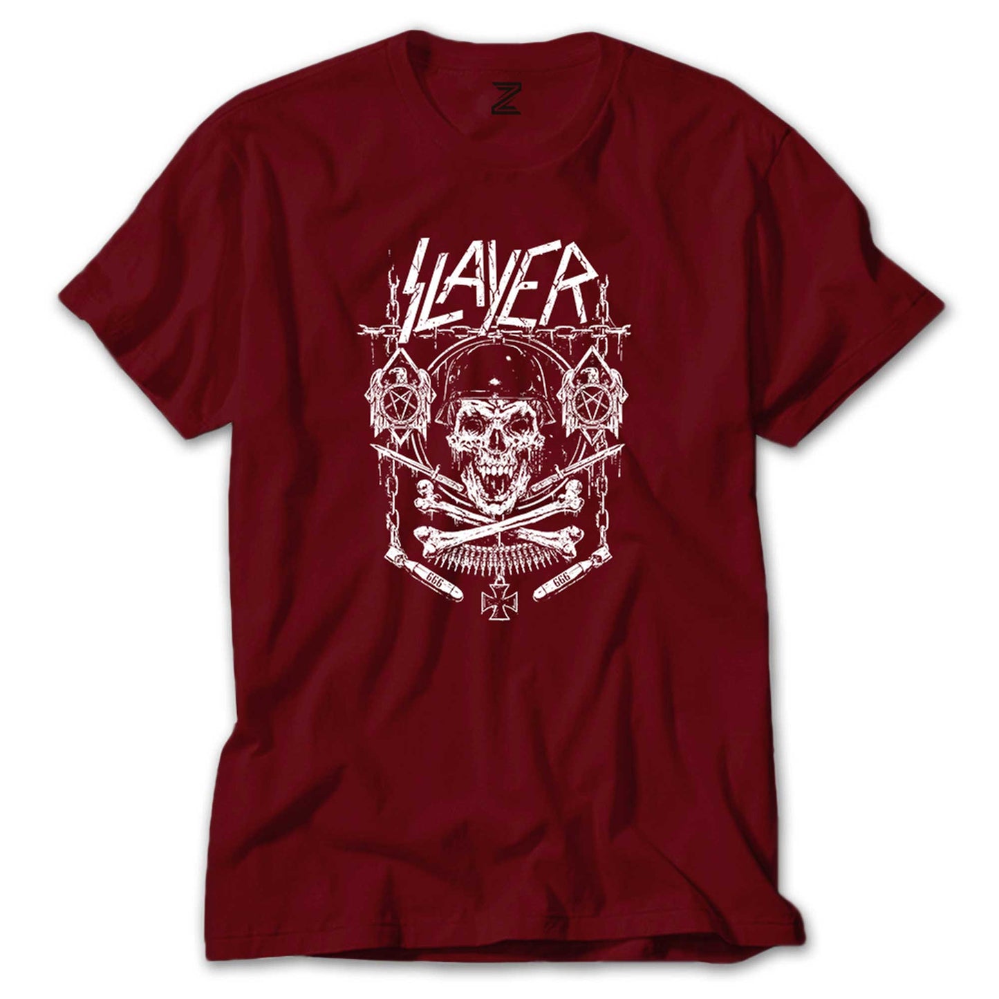 Slayer Gun and Chain Renkli Tişört