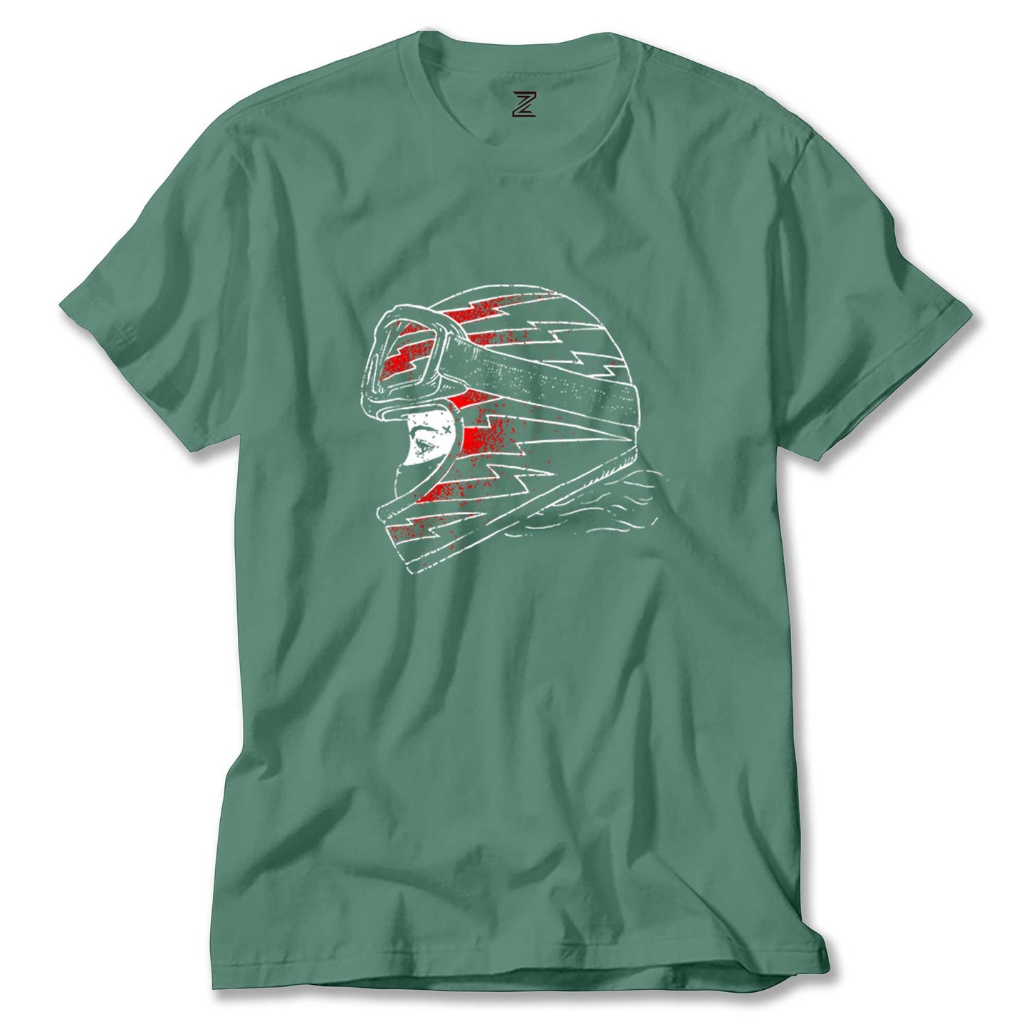 Motocycle Thunder Girl Renkli Tişört