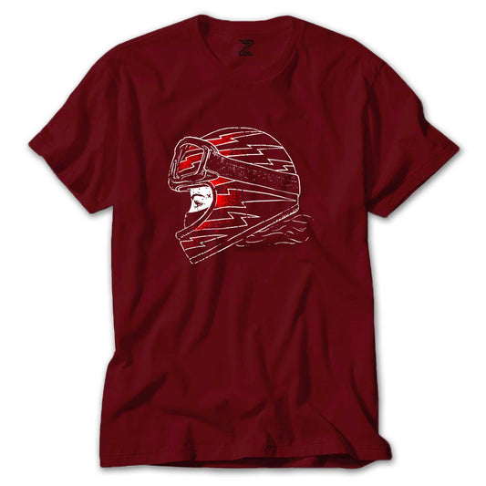 Motocycle Thunder Girl Renkli Tişört