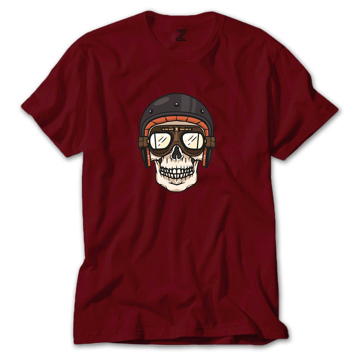 Skull Helmet Renkli Tişört