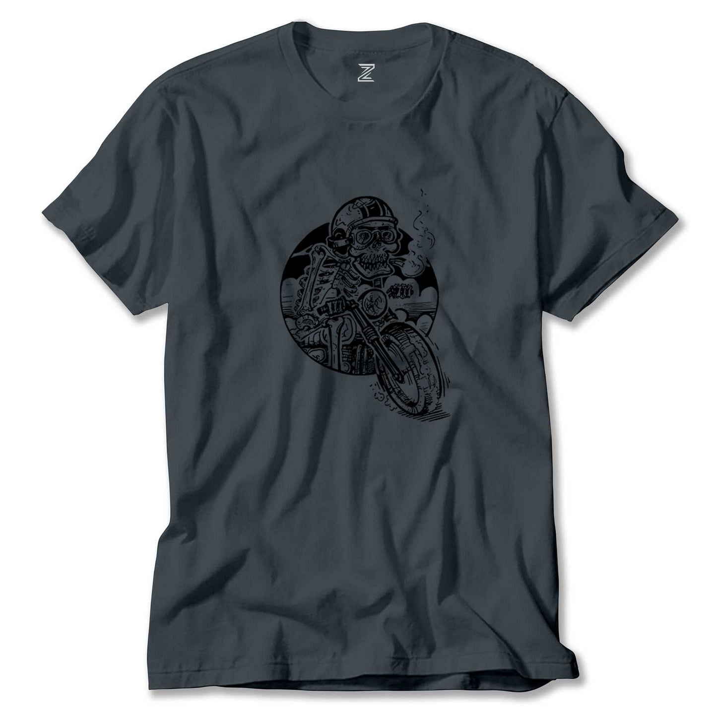 Skull Smoker Rider Renkli Tişört