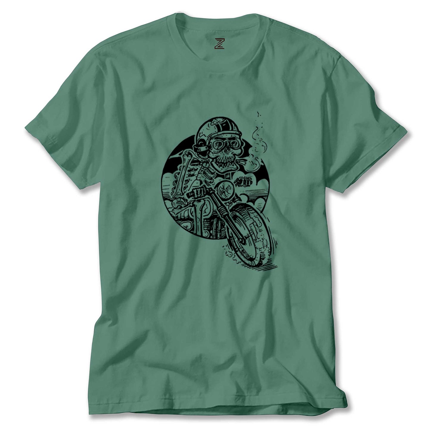 Skull Smoker Rider Renkli Tişört