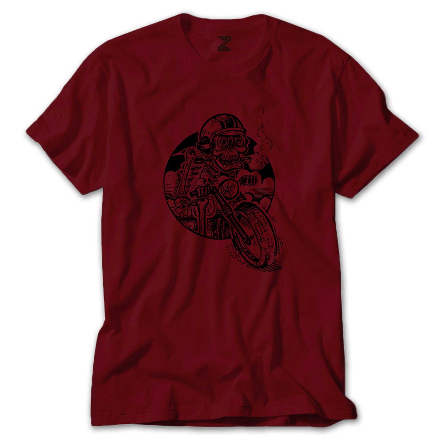 Skull Smoker Rider Renkli Tişört