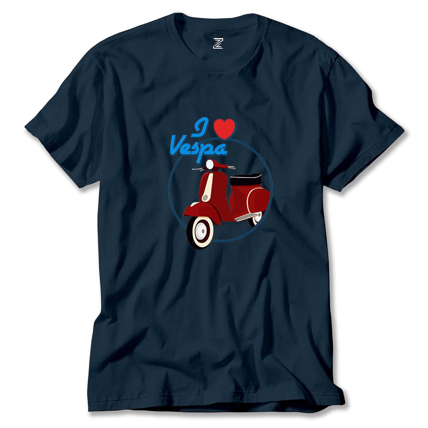 Vespa I Love Renkli Tişört