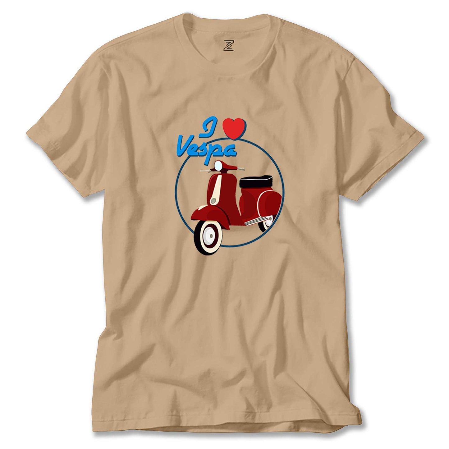 Vespa I Love Renkli Tişört