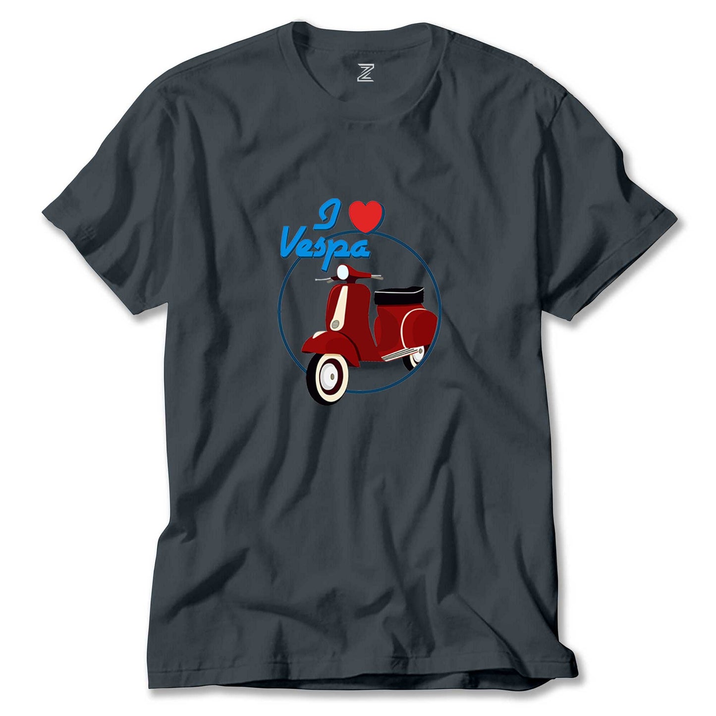 Vespa I Love Renkli Tişört