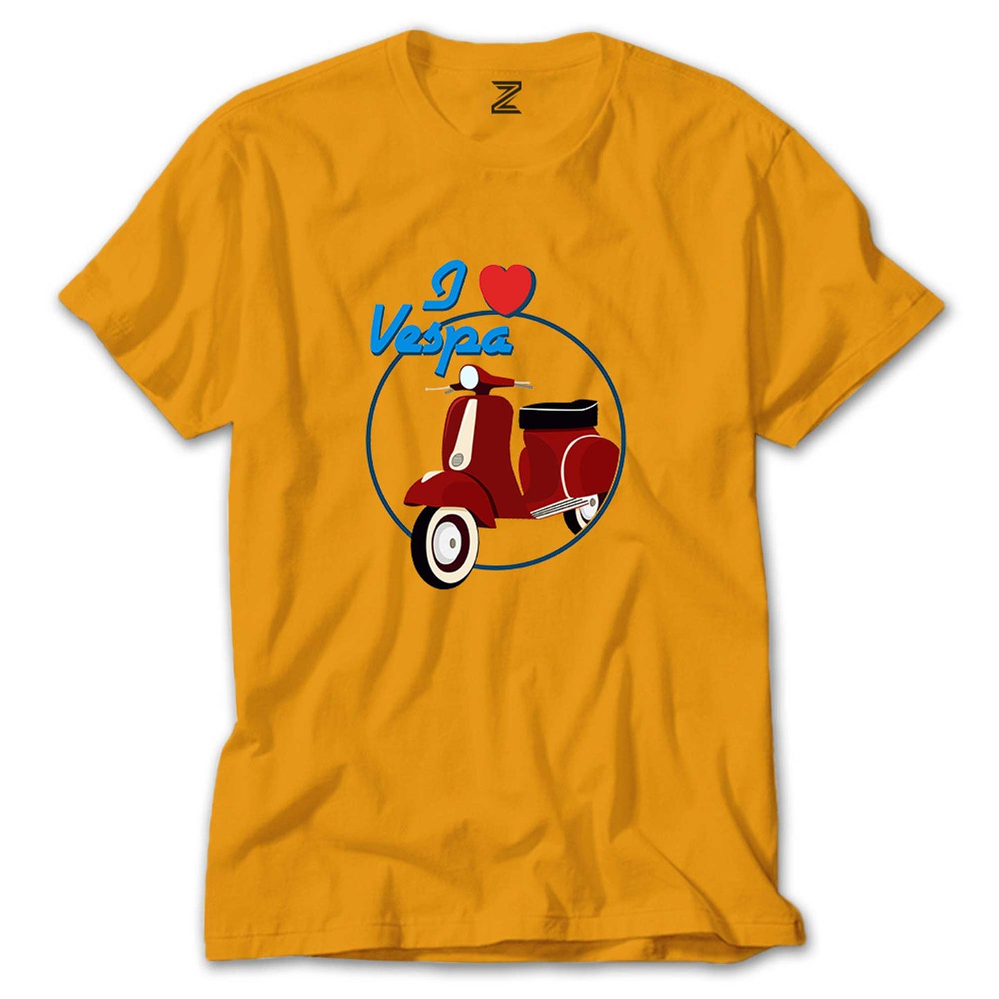 Vespa I Love Renkli Tişört