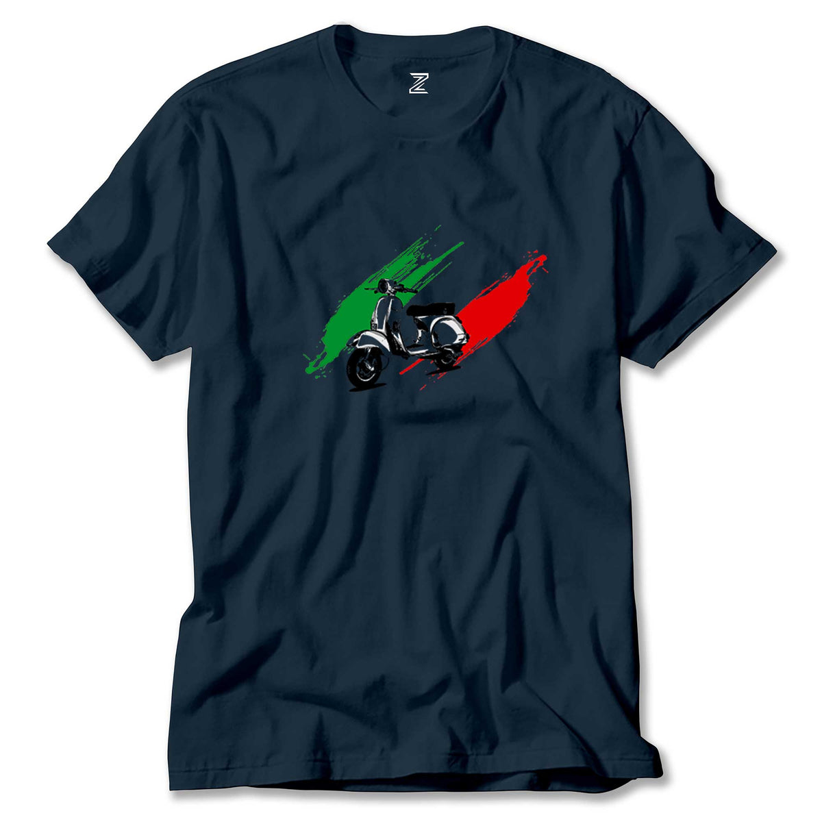 İndirimli Vespa in Italy Lacivert Tişört