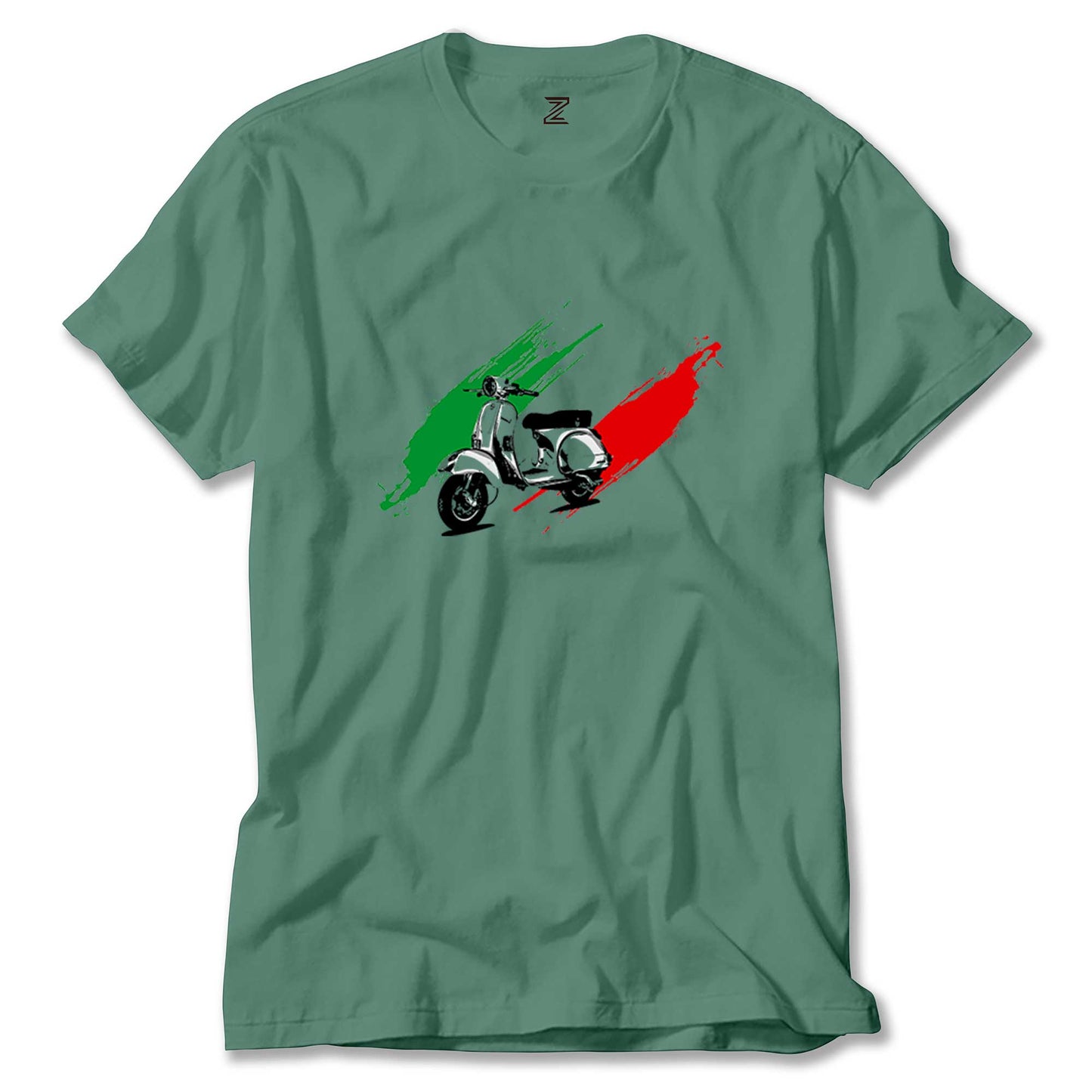 Vespa in Italy Renkli Tişört