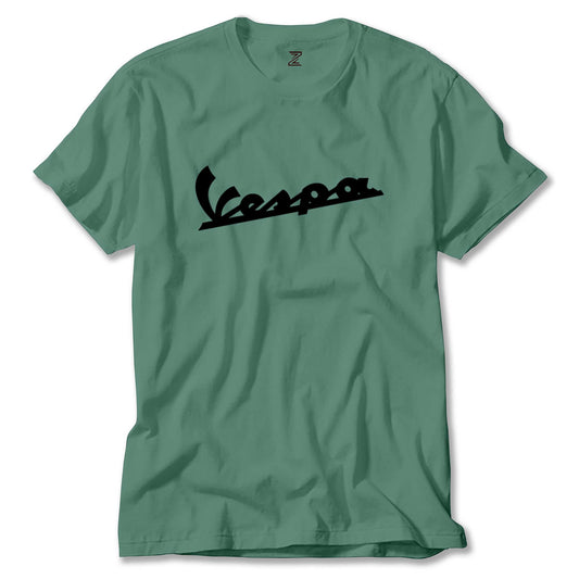 İndirimli Vespa Logo 2 Yeşil Tişört