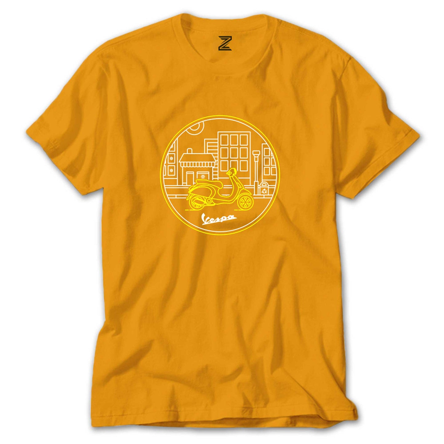 Vespa Tour at City Renkli Tişört